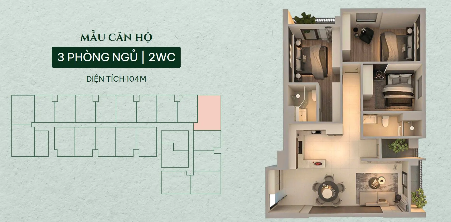 Thiết kế căn hộ Minh Quốc Plaza