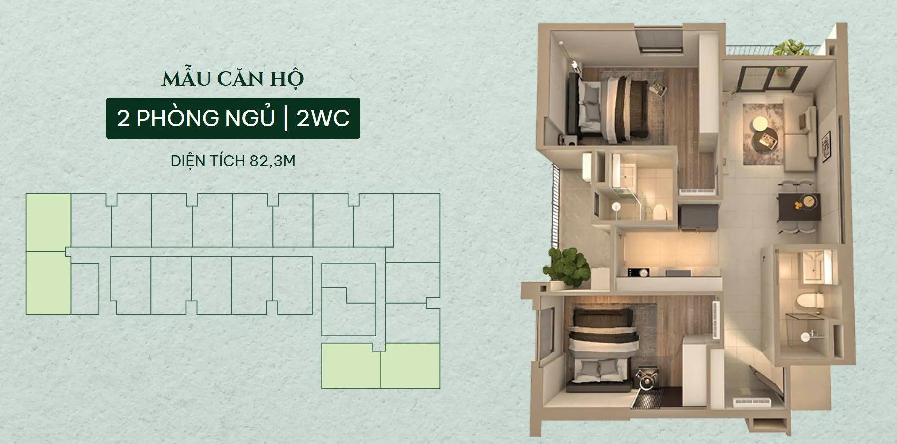 Thiết kế căn hộ Minh Quốc Plaza
