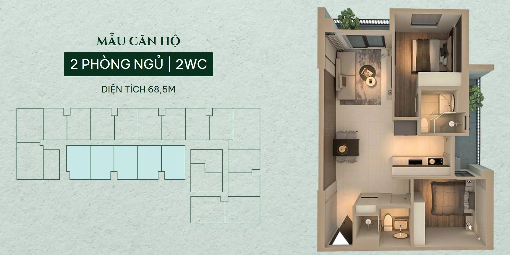 Thiết kế căn hộ Minh Quốc Plaza