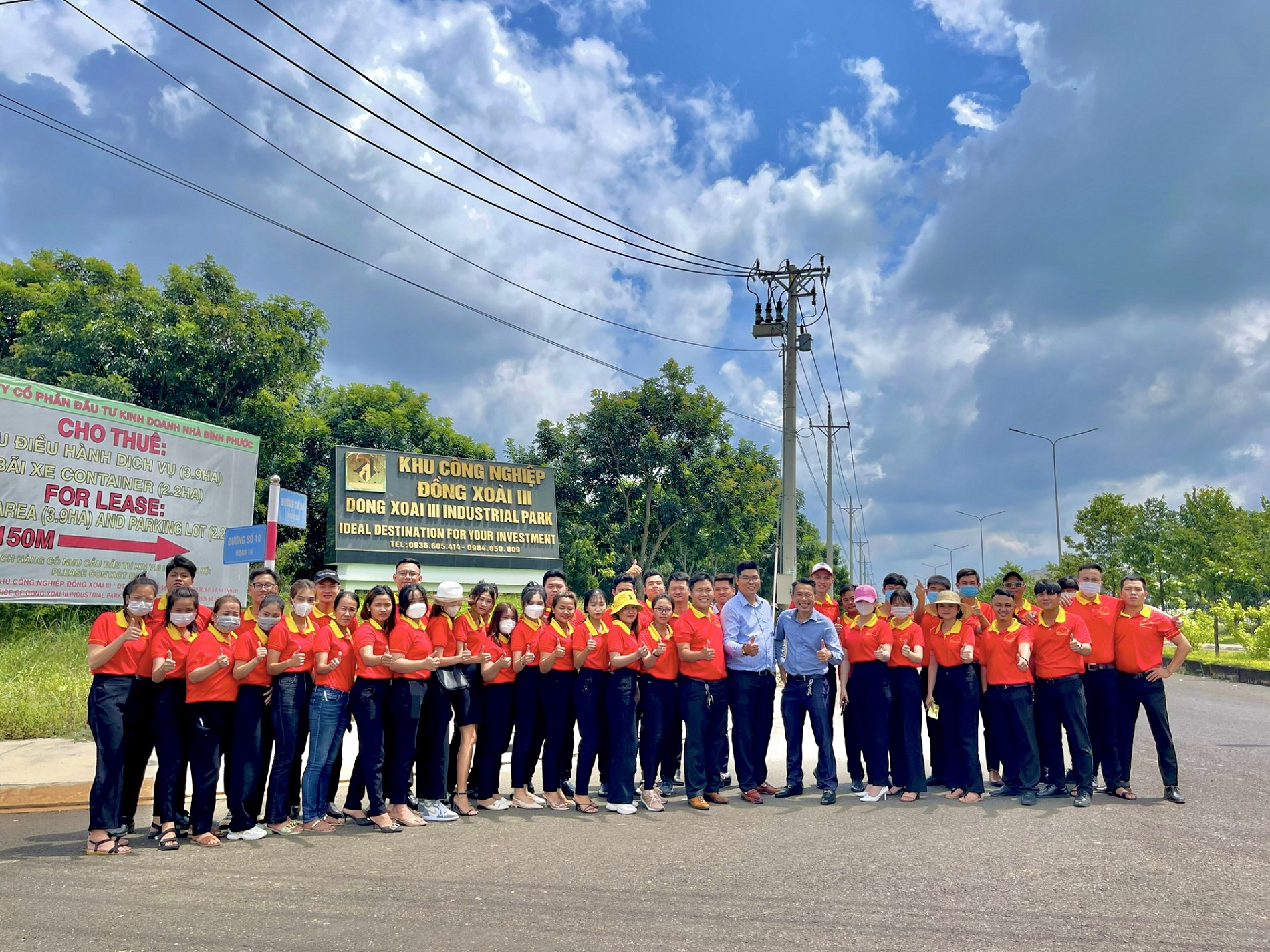 Chuyến tham quan thực địa của công ty tới các dự án lân cận tại thành phố Đồng Xoài, Bình Phước
