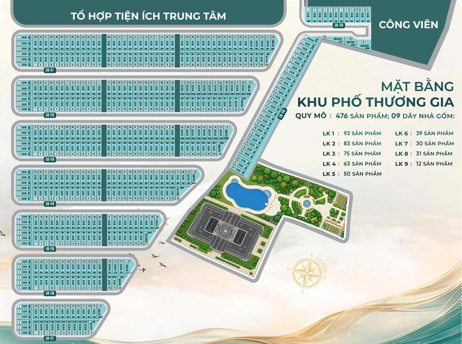 Mặt Bằng Khu Phố Thương Gia